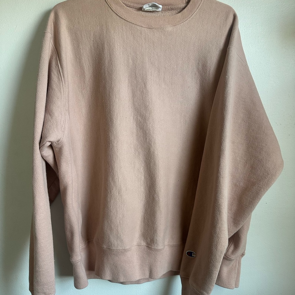 Champion Men's Beige Crewneck Sweater